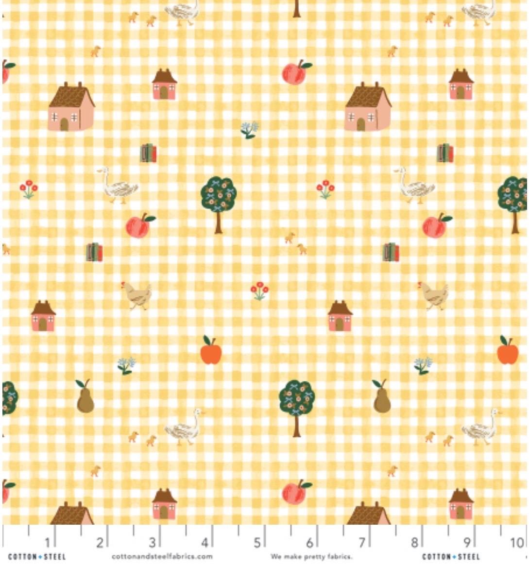 Cotton + steel RP1806-BU3 Home Sweet Home - Farmhouse gingham - butter Fabric