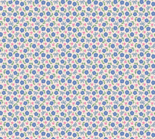 bluebells & buttercups Hey Darlin Bright Periwinkle Poppie cotton Elea Lutz