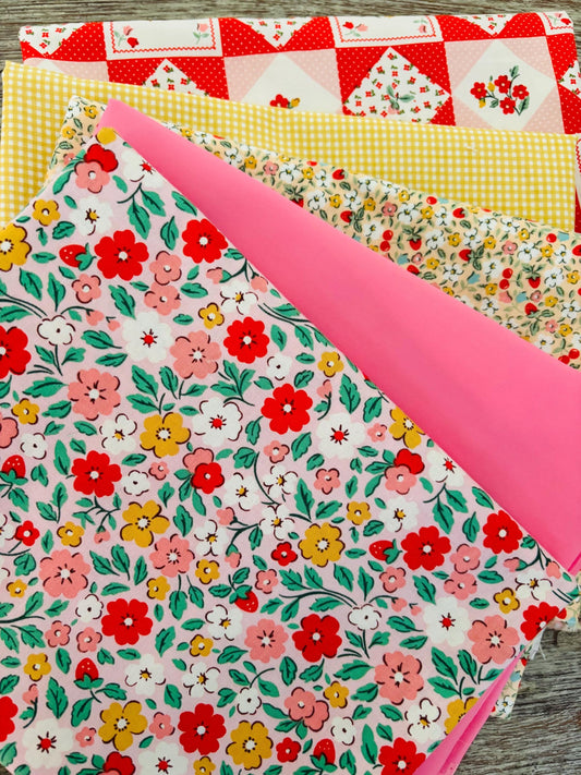Best of farmhouse fancy - 5 fat quarter bundle - Poppie Cotton and more