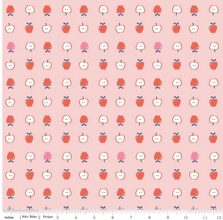 Cotton Nook Minki Kim Apples pink C17972