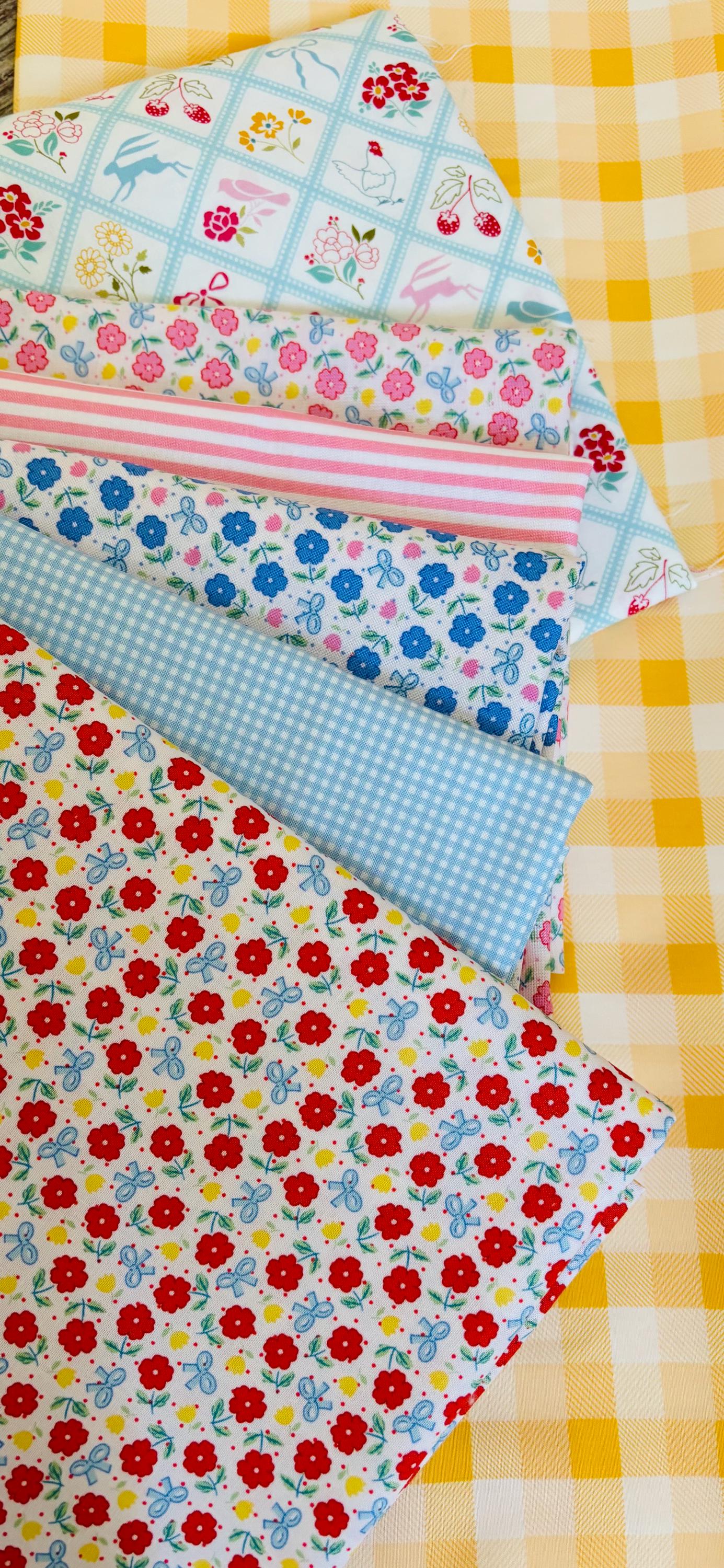 Flower power - 7 fat quarter bundle - Poppie Cotton and blenders