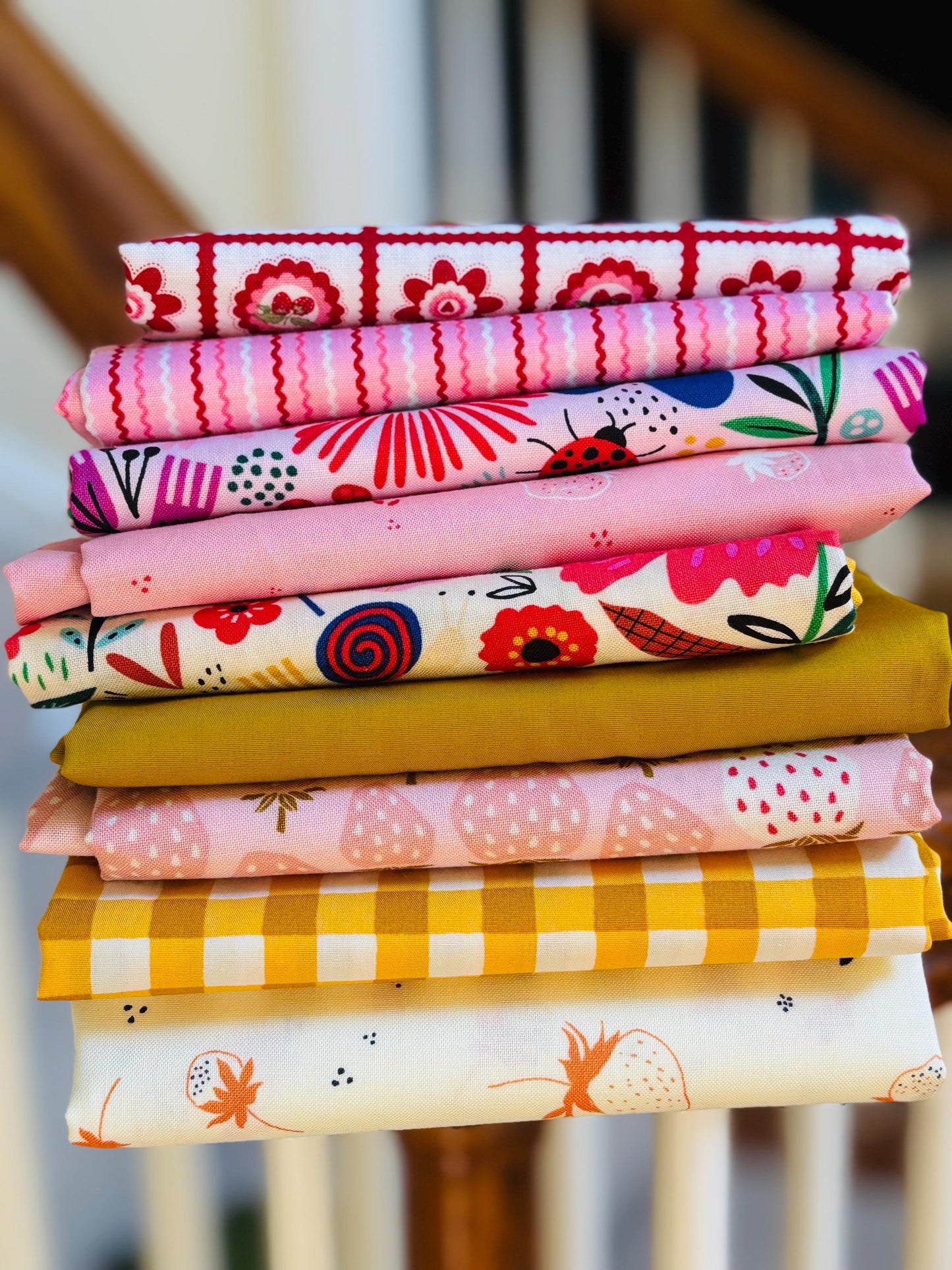 Last of the summer brights - 9 fat quarter bundle - Poppie Cotton