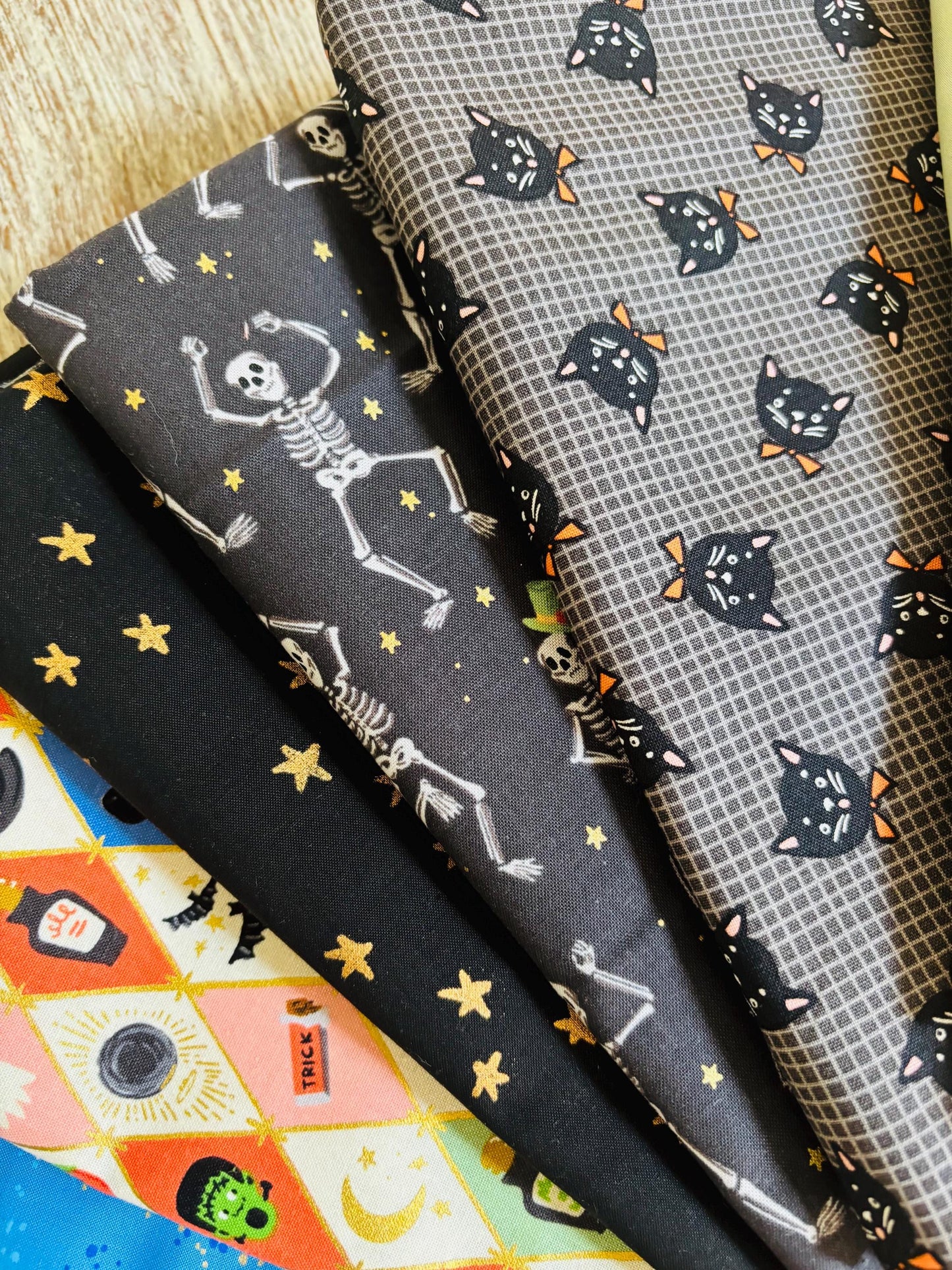 Once upon a halloween - 10 fat quarter bundle - halloween