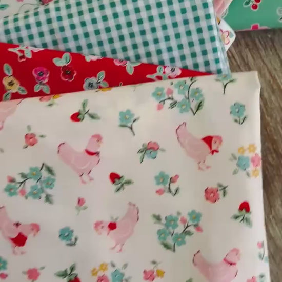 Best of Poppie Part 2 - 9 fat quarter bundle - farmhouse fancy - Lori holt - plaid Poppie cotton home sweet home
