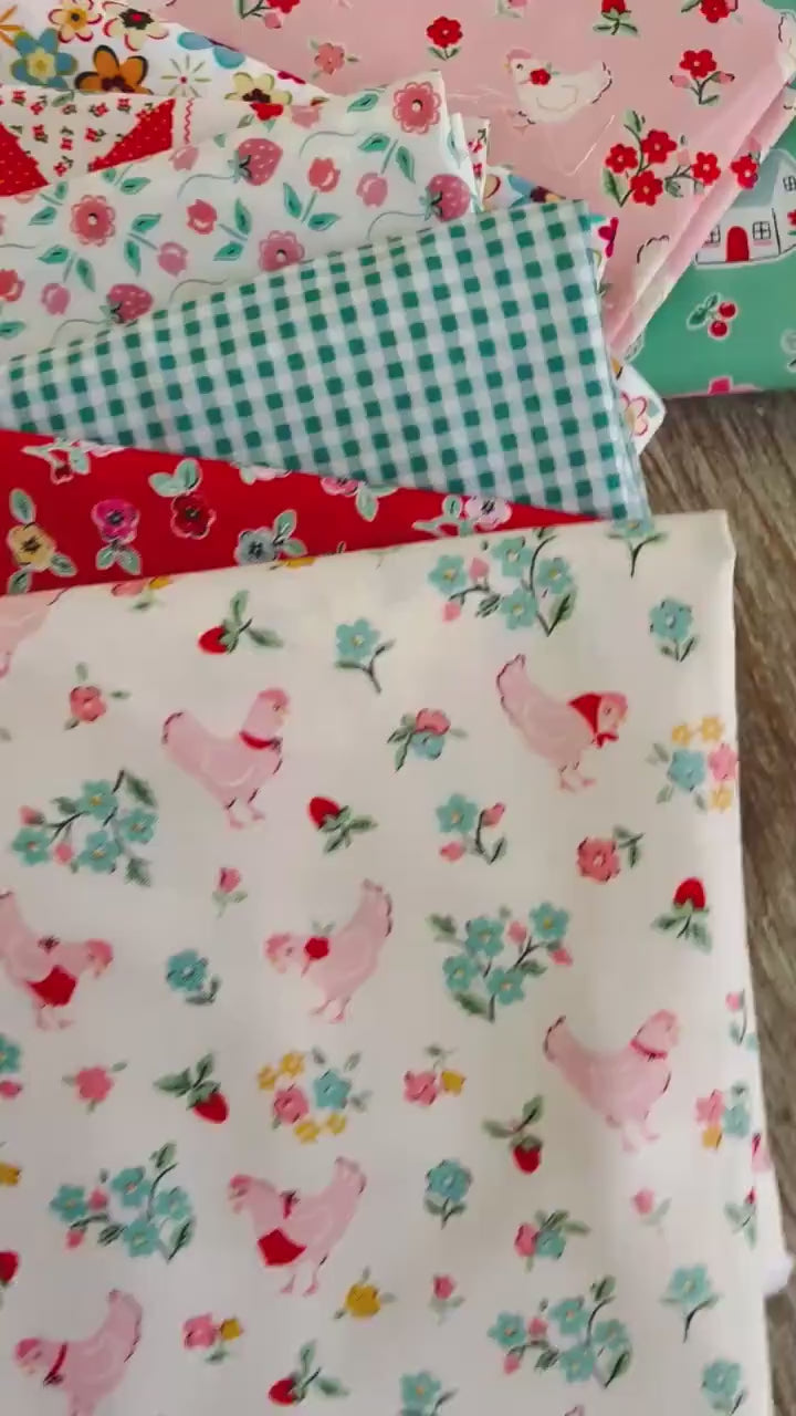 Best of Poppie Part 2 - 9 fat quarter bundle - farmhouse fancy - Lori holt - plaid Poppie cotton home sweet home