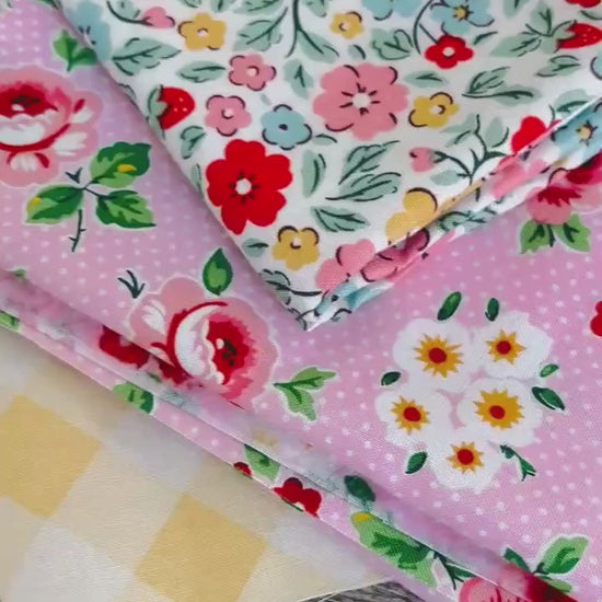 Best of Poppie Part 6 - 9 fat quarter bundle - farmhouse fancy - Lori holt - plaid Poppie cotton home sweet home