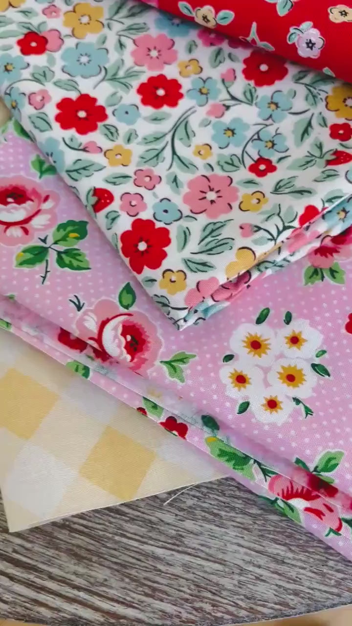 Best of Poppie Part 6 - 9 fat quarter bundle - farmhouse fancy - Lori holt - plaid Poppie cotton home sweet home
